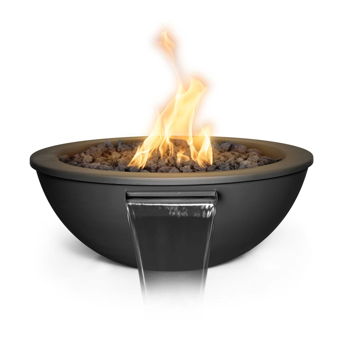 The Outdoor Plus 36&quot; Round Sedona Fire &amp; Water Bowl - Powder Coated Metal