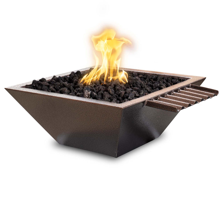 The Outdoor Plus 30&quot; Square Maya Fire &amp; Water Bowl - Powder Coated Metal