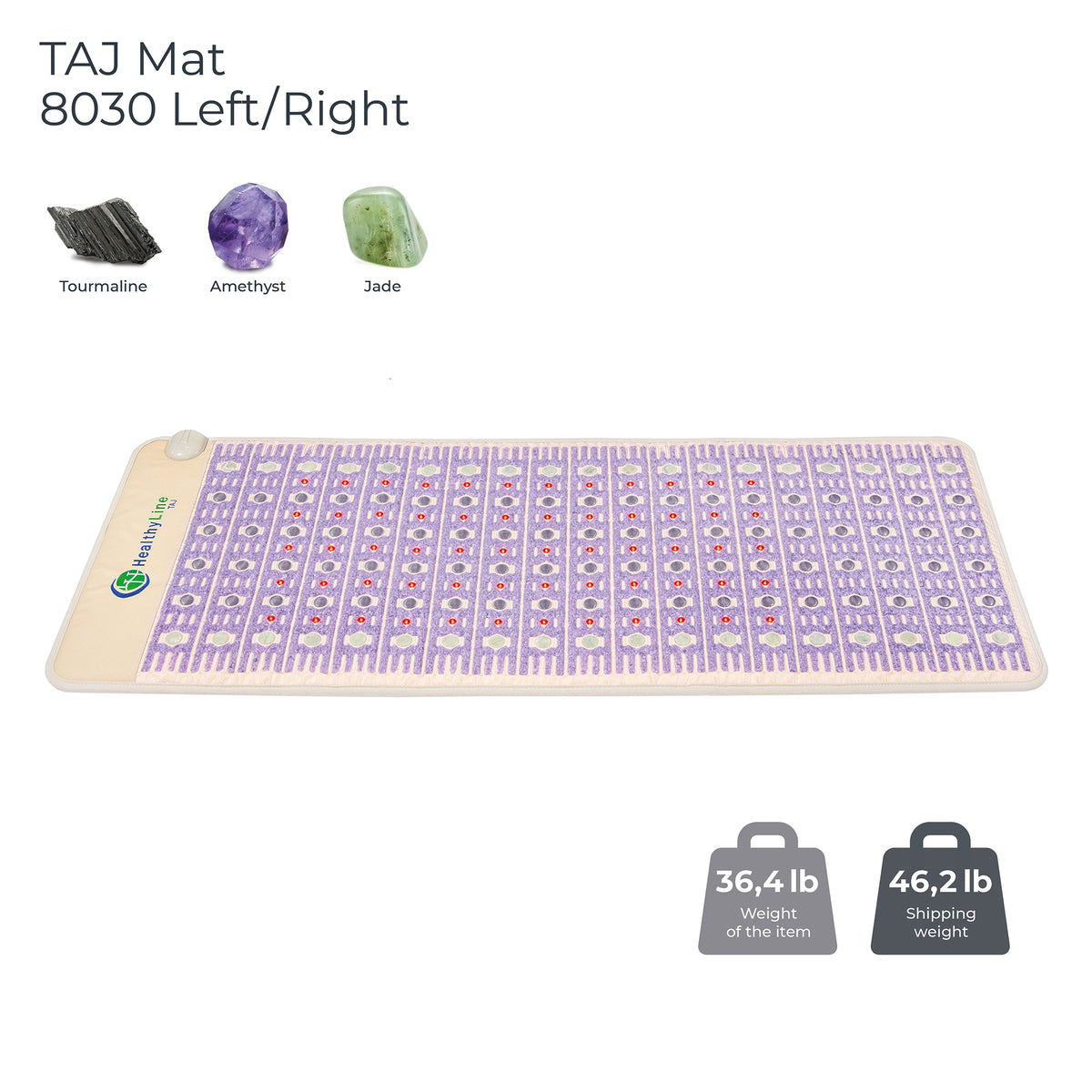 HealthyLine TAJ-Mat™ Large 8030 Firm - Photon PEMF (Left) Inframat Pro®