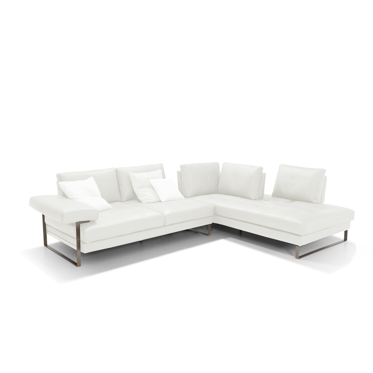 Bellini Italian Home Viviana Sofa Leather in White Cat 35. Col 35612