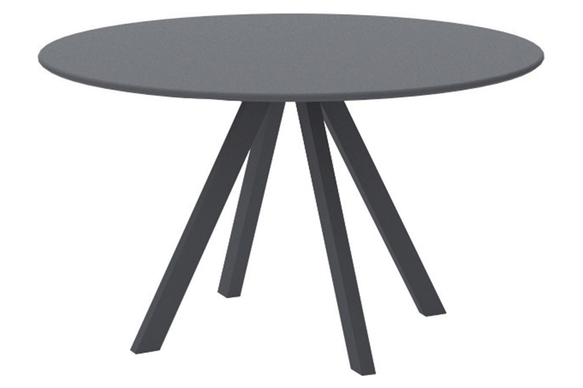 Bellini Italian Home Round Dining Table, Metal Frame Design, Water and Uv Resistant Material, Easy To Clean Material and Metals Are Coated with Qualicoat Thermosetting Powders, Dimensions: Dia 43&quot;x30&quot;