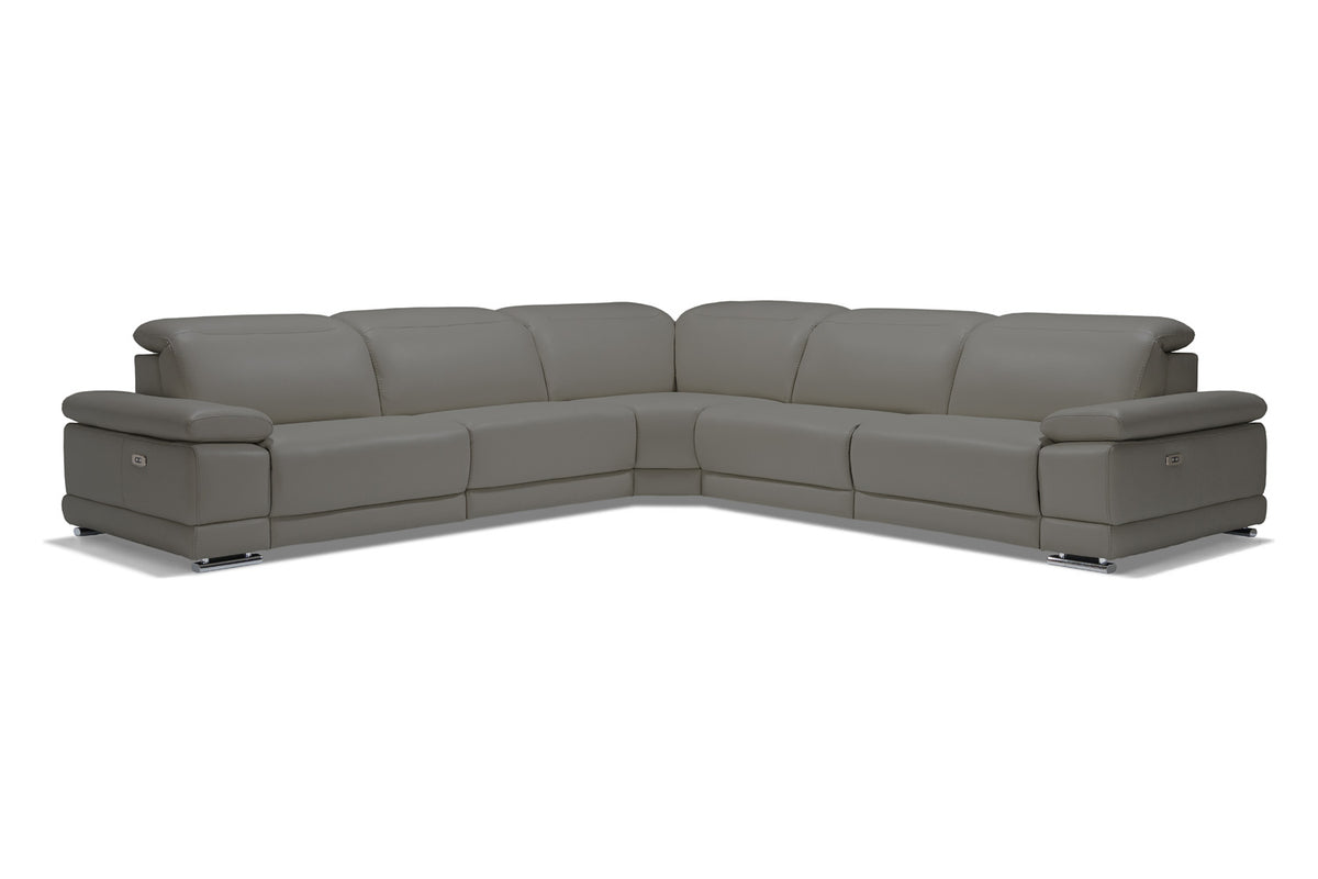 Bellini Italian Home Escape Sectional - 3 Power Recliners and Power Headrests