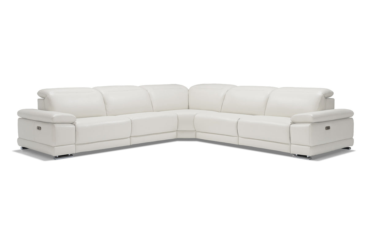 Bellini Italian Home Escape Sectional - 3 Power Recliners and Power Headrests