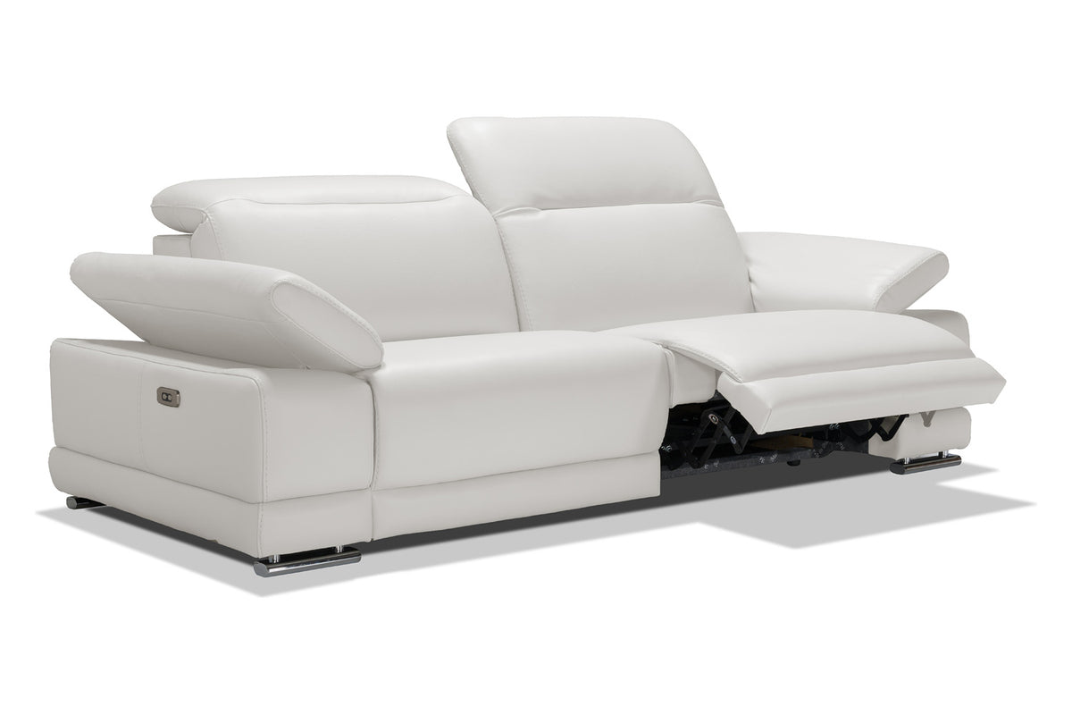 Bellini Italian Home Escape Loveseat Collection Allegro - Full Grain Leather with 2 Power Recliners and Power Headrests