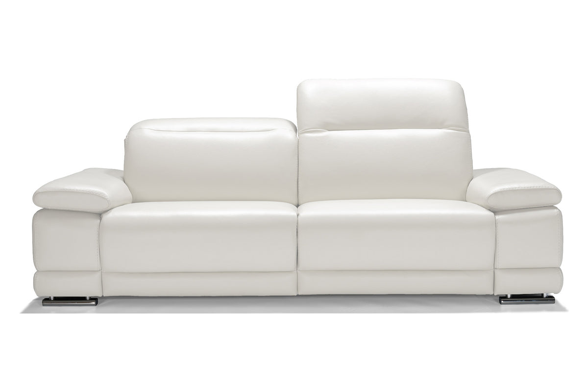 Bellini Italian Home Escape Sofa Collection Allegro - Full Grain Leather with 2 Power Recliners and Power Headrests