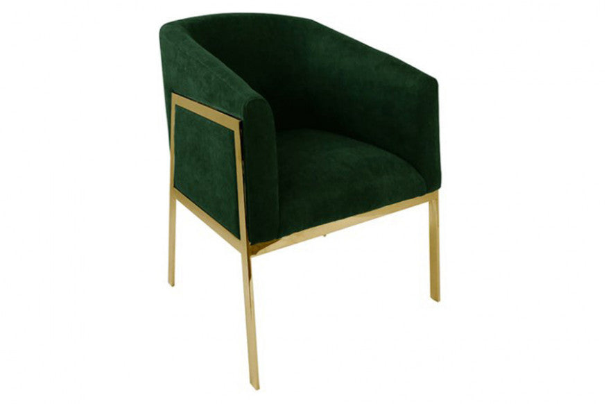 Bellini Italian Home Fame Arm Chair Green