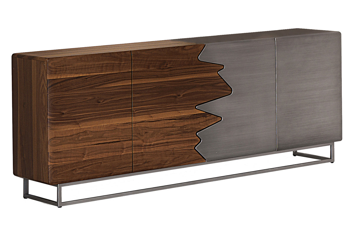 Bellini Italian Home Kali Sideboard Walnut Iron