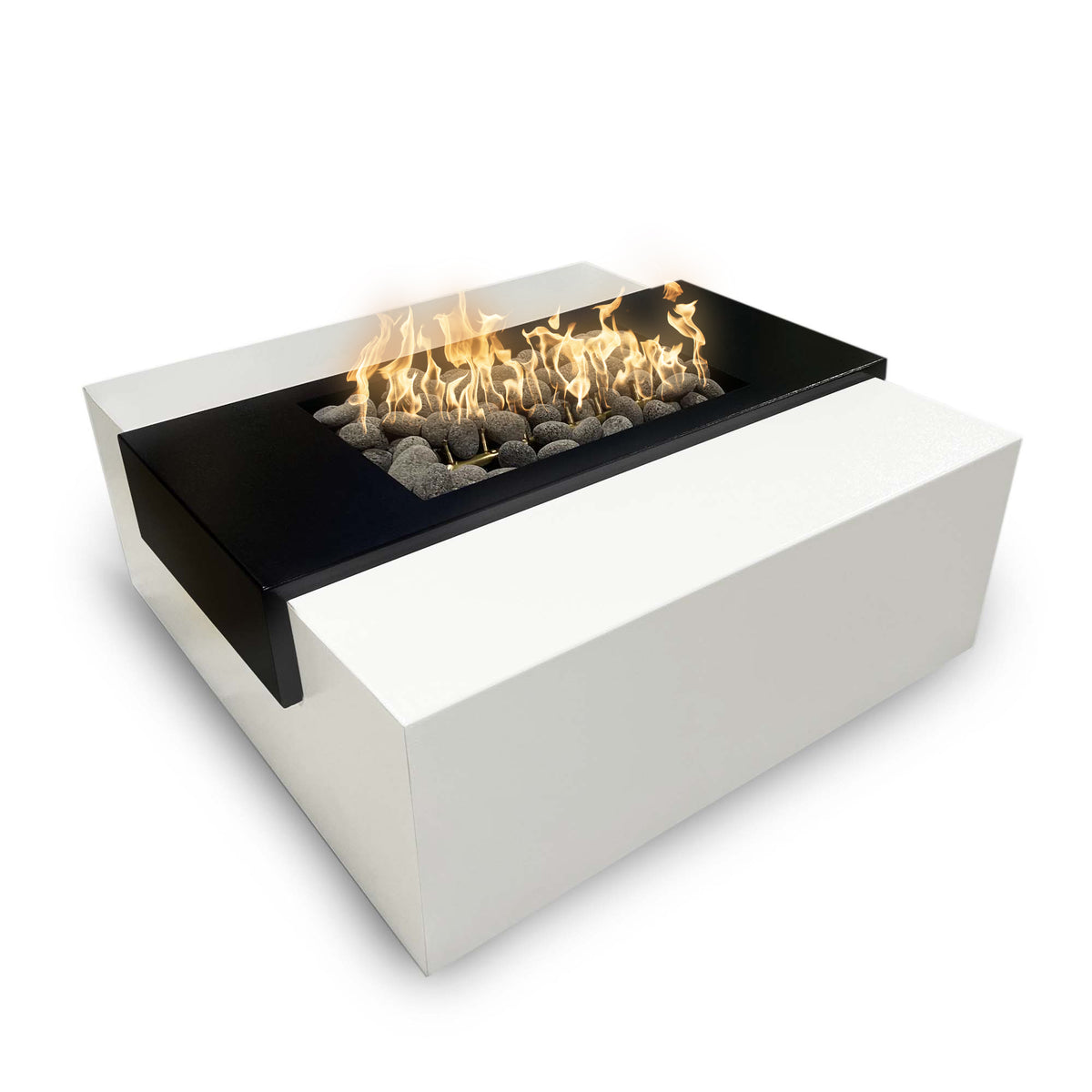 The Outdoor Plus Square Gallaway Fire Pit - Powder Coated Metal