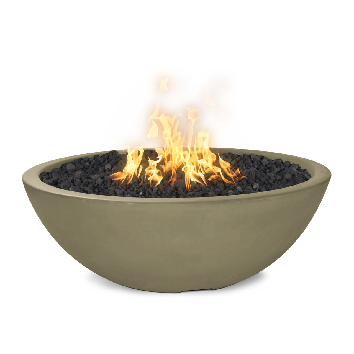 The Outdoor Plus 48&quot; Round Sedona Fire Pit - GFRC Concrete - Match Lit Ignition System