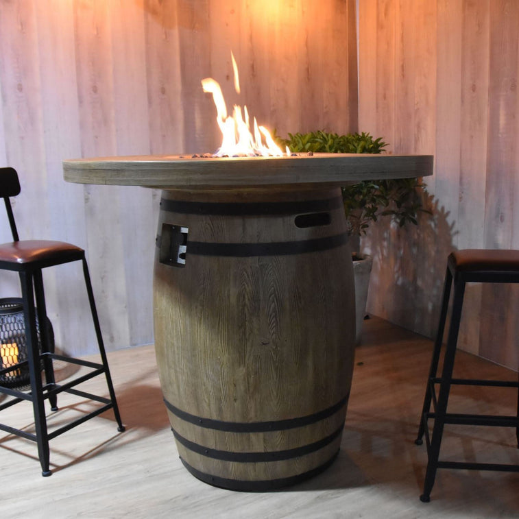 Elementi Fire Lafite Barrel Fire Table - Propane