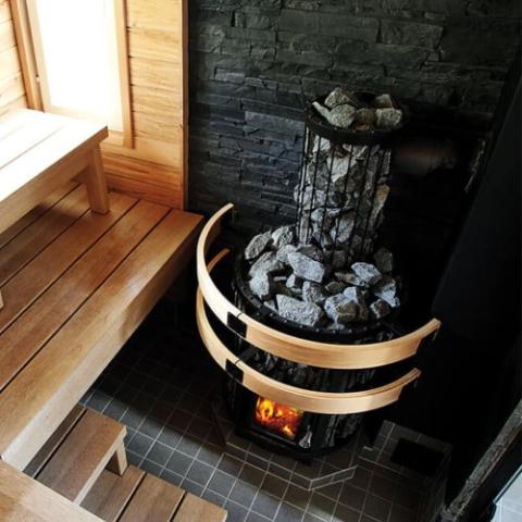 Harvia Legend 300DUO Series Sauna Wood Burning Stove/Fireplace Combo