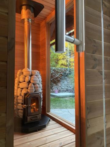 HUUM Sauna Wood Stove Chimney Set, Thru-Ceiling