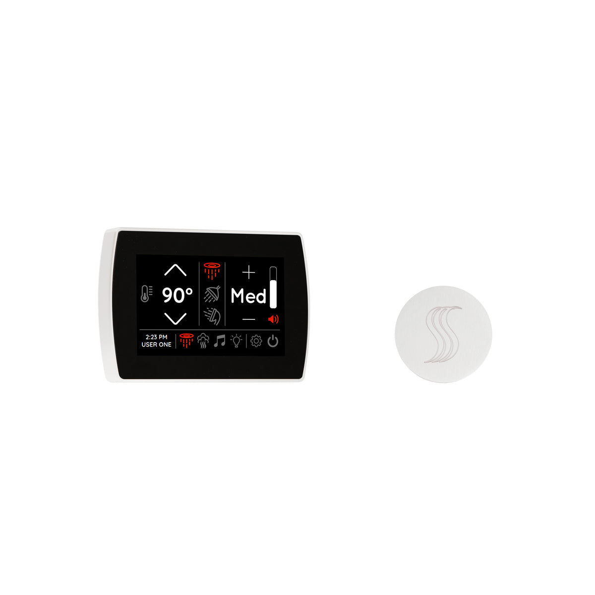 STCM-SVRD-WHT_ThermaSol_SignaTouch Control and Steam Head Kit Round