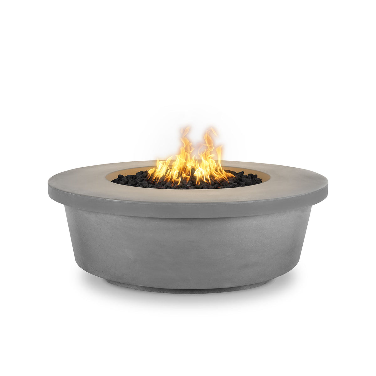 The Outdoor Plus 48&quot; Round Tempe Fire Pit - GFRC Concrete - Electronic Ignition System