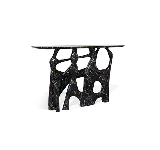 Brabbu Bastei Faux Marble Console