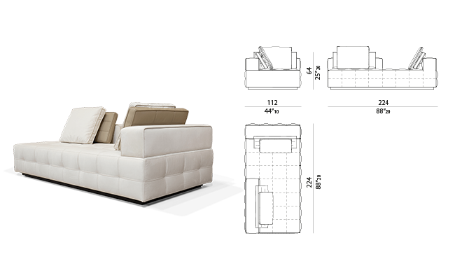 CAFFE LATTE Capuchin Modular Sofa