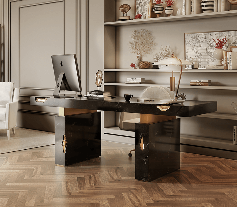 Boca do Lobo Empire Nero Marquina Desk