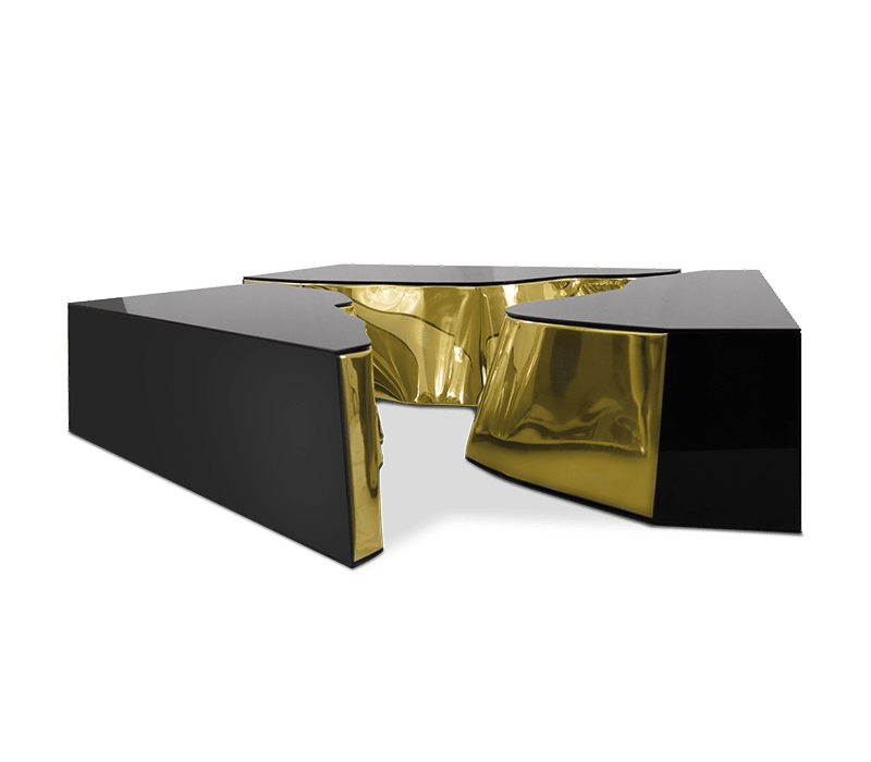 Boca do Lobo Lapiaz Black And Gold Center Table