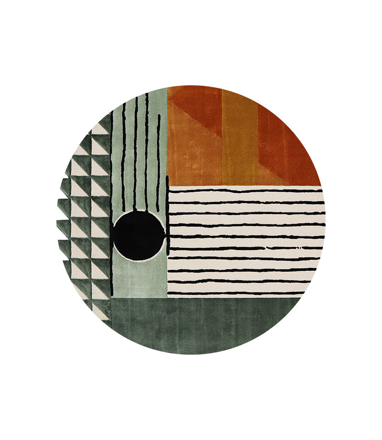 Rug Society Simba Round Rug Geometric Collection