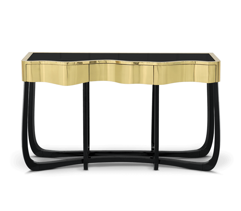 Boca do Lobo Sinuous Gold Console