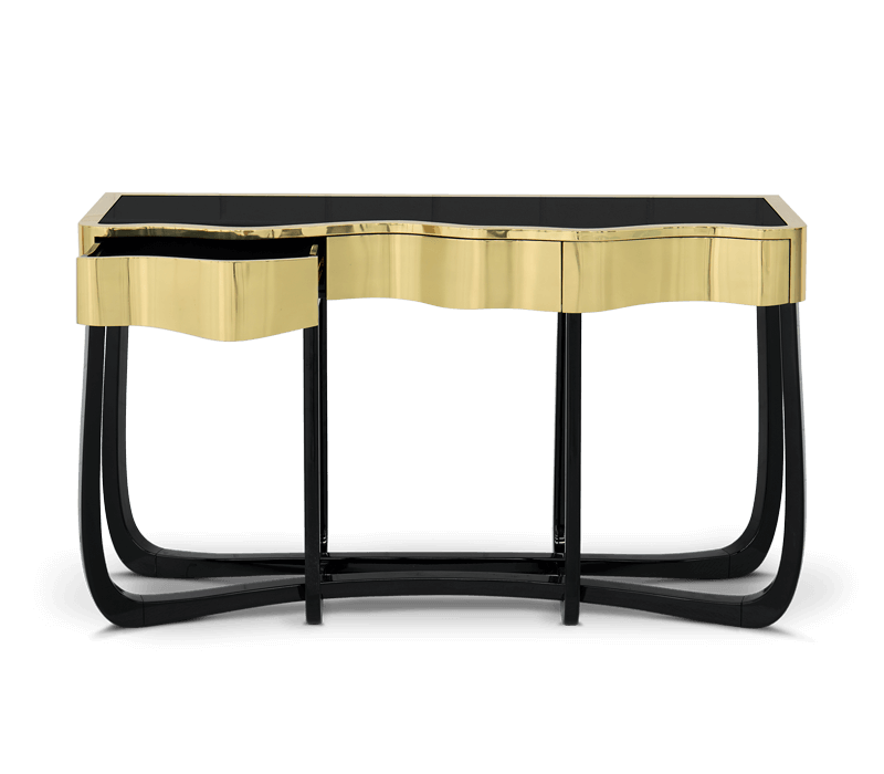 Boca do Lobo Sinuous Gold Console