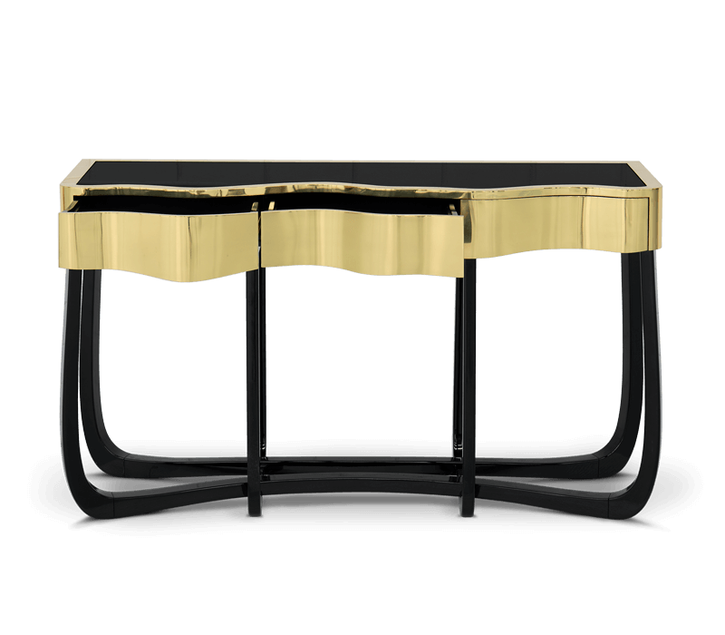 Boca do Lobo Sinuous Gold Console