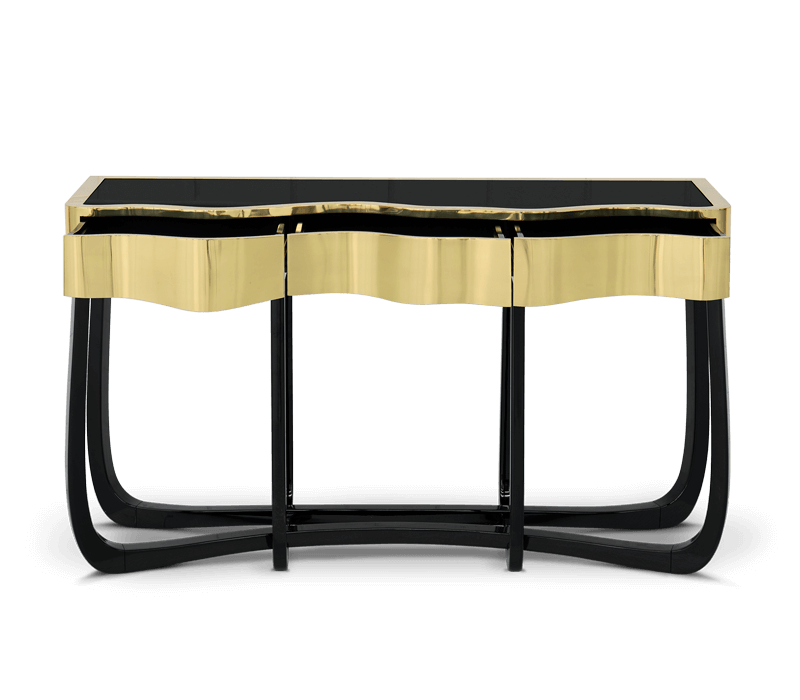 Boca do Lobo Sinuous Gold Console