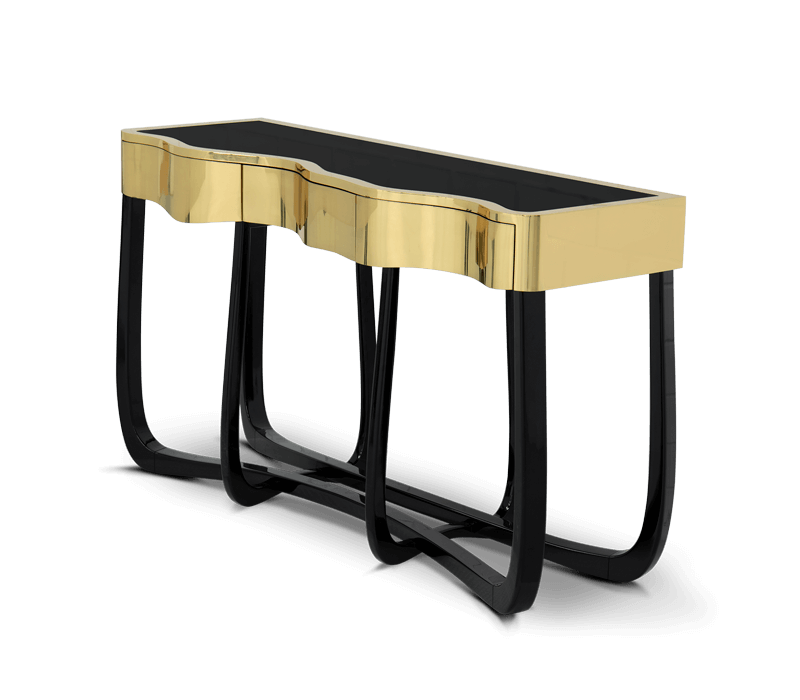 Boca do Lobo Sinuous Gold Console