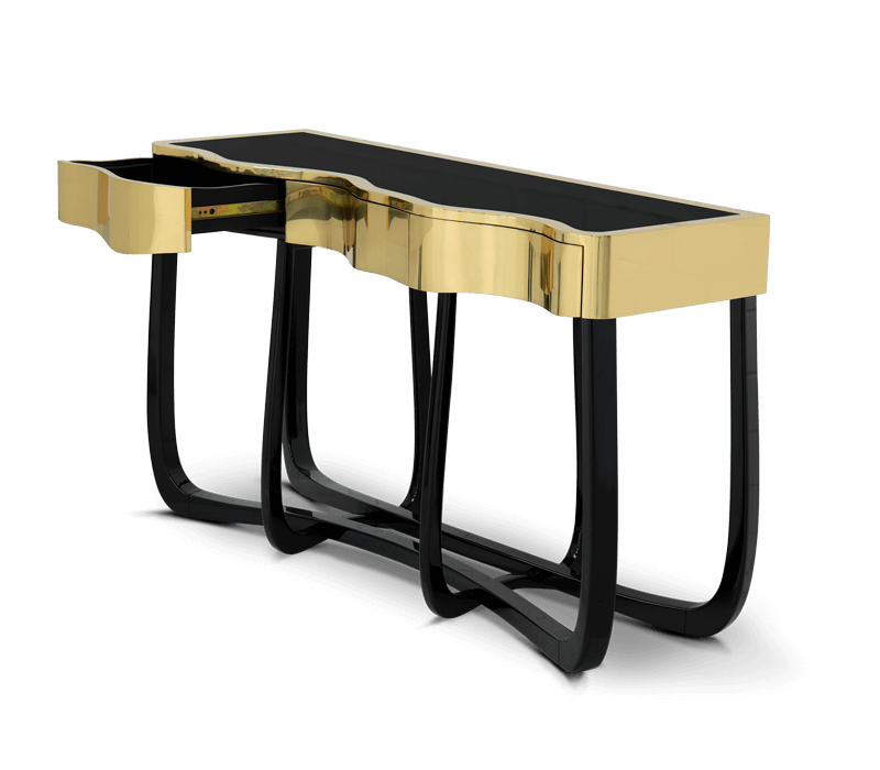 Boca do Lobo Sinuous Gold Console