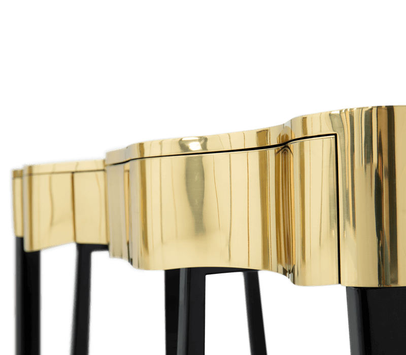 Boca do Lobo Sinuous Gold Console