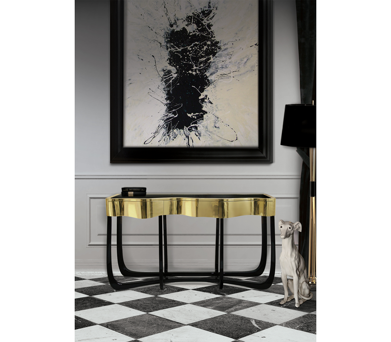 Boca do Lobo Sinuous Gold Console