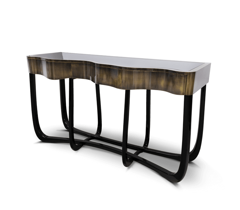 Boca do Lobo Sinuous Gold Console