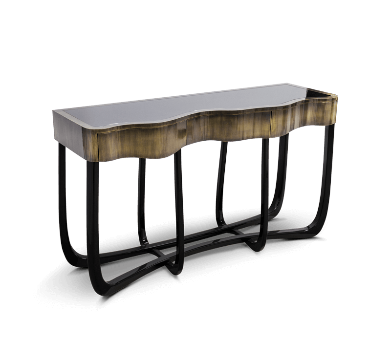 Boca do Lobo Sinuous Gold Console