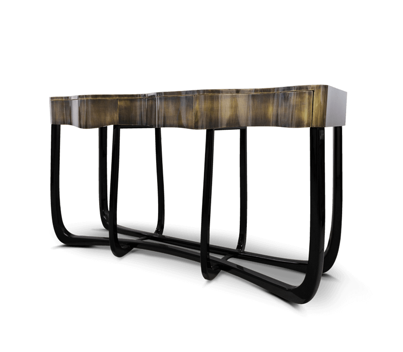 Boca do Lobo Sinuous Gold Console